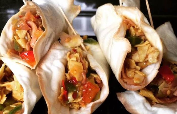 Crepes con harina de konjac