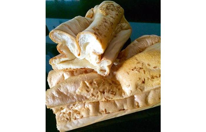 Pan de konjac con semillas de lino