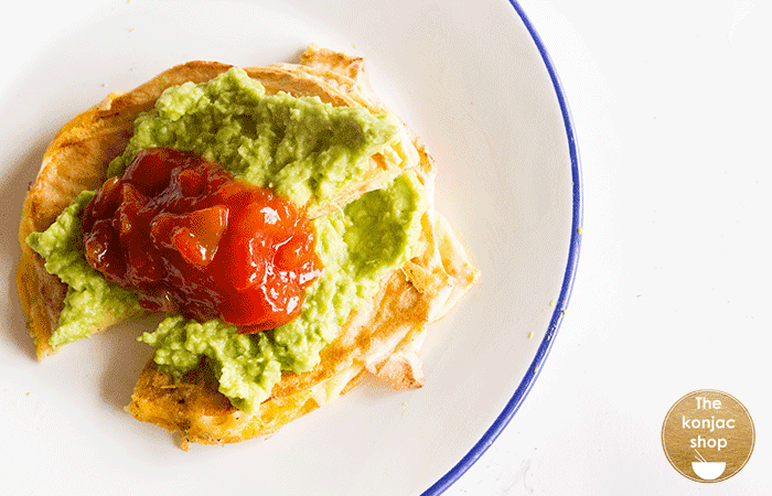 quesadillas 0 hidratos con glucomanano