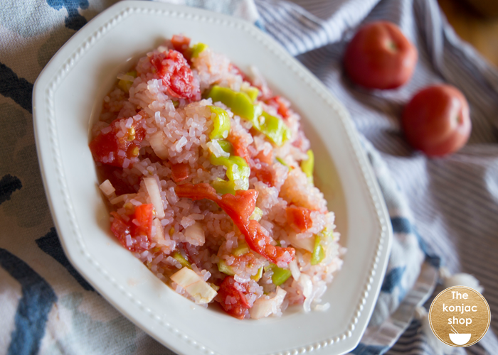 Arroz de konjac con trampó