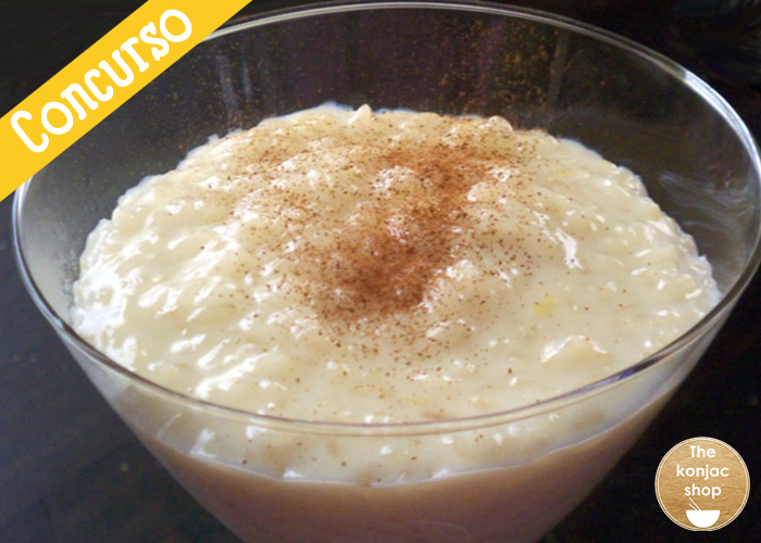 Arroz konjac con leche