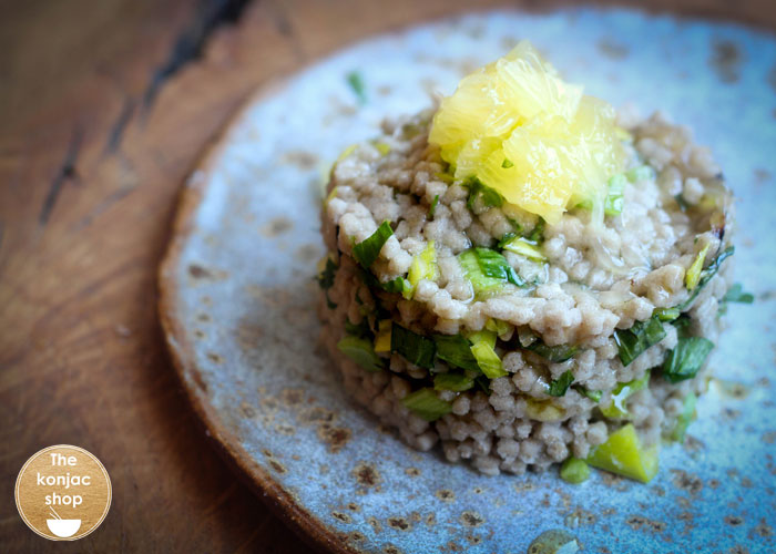 Taboulé depurativo con tartar de piña