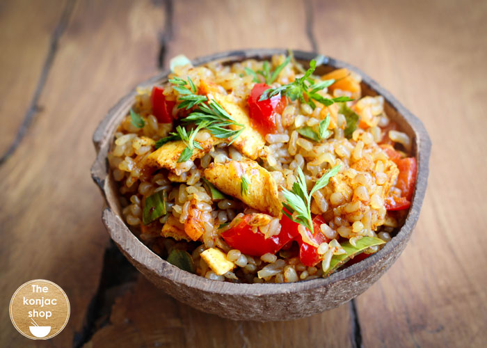 Arroz konjac chaufa